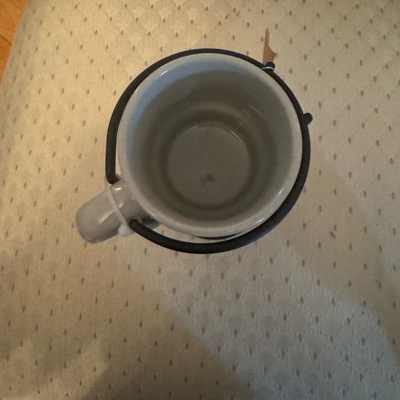 Four Boho Contrasting Patterns Espresso Cups Metal Stand - Picture 9 of 11